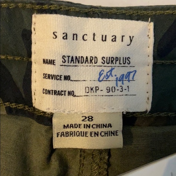 Sanctuary army shorts High rise Size 28 - Picture 4 of 4